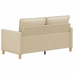 vidaXL Canapé Crème 156 x 81 x 87 5 cm Tissu