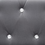 vidaXL Canapé à 3 places Revêtement en velours 199 x 75 x 72 cm Gris