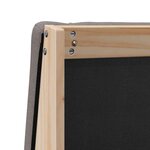 vidaXL Tête de lit capitonnée Taupe 135 cm Pin massif