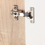 vidaXL Meuble TV mural avec lumière LED Chêne sonoma et blanc