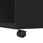 vidaXL Table basse noir 80x80x40 cm bois d'ingénierie