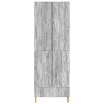 vidaXL Ensemble de Meubles 2 Pièces Sonoma gris Bois d'ingénierie
