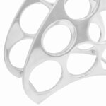 vidaXL Étagère à vin Argent 38 x 33 x 13 cm Aluminium