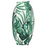 vidaXL Coussin pour dossier de palette Floral Motif de feuille