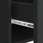 vidaXL Table basse Noir 49 x 50 x 40 cm Bois d'ingénierie