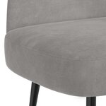 vidaXL Banc rembourré avec dossier Gris clair 110 x 60 x 76 cm Velours