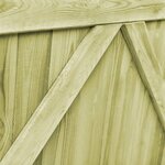 vidaXL Portillons de jardin 2 Pièces Bois de pin imprégné 300x100 cm