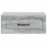 vidaXL Cabinet de chevet mural Sonoma gris 49 x 34 5 x 20 cm