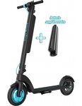 Wegoboard - trottinette runway plus + 1 batterie supplémentaire (jusqu'à 70 km d'autonomie) - noir/bleu