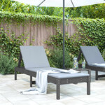 vidaXL Chaise longue gris 199 5x60x74 cm bois massif de pin