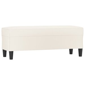 Banc banquette crème 100 x 35 x 41 cm synthétique 02_0010616