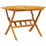 vidaXL Ensemble de salle à manger pour jardin 5 Pièces Marron