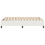 vidaXL Cadre de lit plateforme Crème 140 x 200 cm
