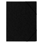 Chemise À Élastique Sans Rabats Carte Lustrée 355gm2 - A4 - Noir - Exacompta
