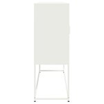 vidaXL Buffet haut blanc 100 5x39x107 cm acier