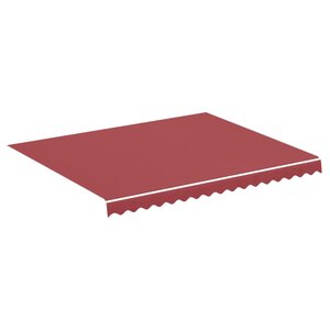 vidaXL Tissu de remplacement pour auvent Bordeaux rouge 3x2 5 m