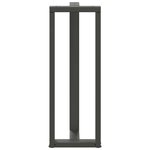 vidaXL Pieds de table de bar en forme de T  2 pièces  anthracite  40 x 35 x (110-111) cm  acier