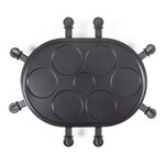 Livoo Ensemble de raclette et mini-crêpière 2 en 1 1200 W Noir