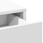 vidaXL Table de vanité avec lumières LED - Blanc  78 5 x 41 x 135 cm
