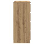 vidaXL Buffet avec tiroirs chêne artisanal 71x35x84 cm bois ingénierie