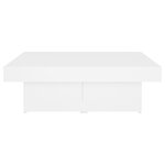 vidaXL Table basse blanc 90x90x28 cm bois d'ingénierie