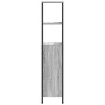 vidaXL Meuble de salle de bain avec étagères sonoma gris 36x35x165 cm