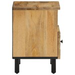 vidaXL Tables de chevet 2 Pièces 40x33x46 cm Bois de manguier solide