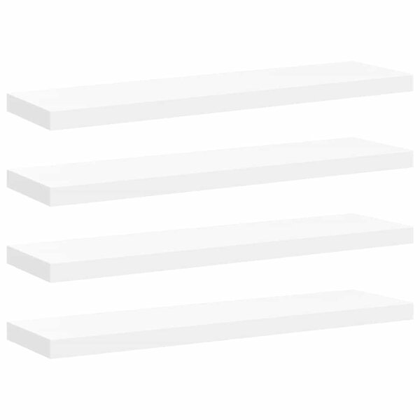 vidaXL Étagères murales flottantes 4 Pièces blanc 90x23 5x3 8 cm MDF