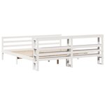 vidaXL Cadre de lit sans matelas blanc 180x200 cm bois massif de pin