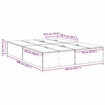 vidaXL Cadre de lit Chêne fumé 200 x 140 x 31 5 cm Bois d'ingénierie