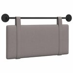 vidaXL Tête de lit suspendue Taupe Tissu