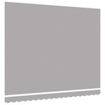 vidaXL Toile de rechange pour store banne Gris clair 400 × 300 cm