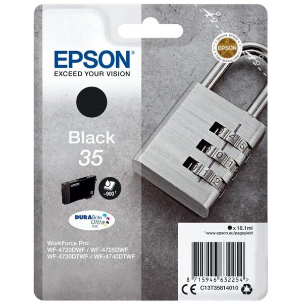 Cartouche jet d'encre original 35 t35814 16 ml noir epson