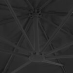 vidaXL Parasol de jardin avec base portable anthracite