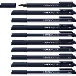 Stylo-feutre pointmax  gris bleu x 10 stabilo