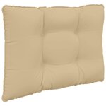 vidaXL Coussin de canapé d'extérieur 2 Pièces Beige Polyester