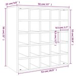 vidaXL Armoire à vin Blanc 56x25x56 cm Bois de pin massif