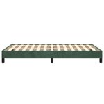 vidaXL Cadre de lit sans matelas vert foncé 120x190 cm velours