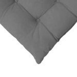 vidaXL Coussins de siège 4 Pièces Gris foncé 40 x 40 x 6 cm Microfibre