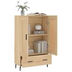 vidaXL Buffet haut chêne sonoma 69 5x31x115 cm bois d'ingénierie