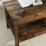 vidaXL Table basse Chêne fumé 90 x 50 x 45 cm Bois d'ingénierie