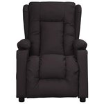 vidaXL Fauteuil électrique de massage Noir Similicuir