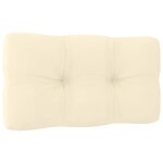 vidaXL Canapés centraux de jardin avec coussins crème 2 Pièces