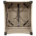 vidaXL Fauteuil inclinable Beige 56 x 66 x 95 cm polyrotin