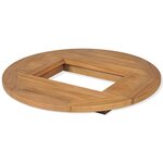vidaXL Dessus de table de bière Teck 70 cm