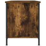 vidaXL Meuble TV Chêne fumé 100x40x50 cm Bois d'ingénierie