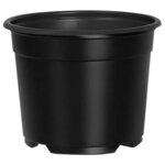 vidaXL Pot à fleurs 100 Pièces Noir Ø 15 x 12 5 cm Plastique