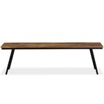 vidaXL Banc Teck de récupération et acier 160 x 35 x 45 cm