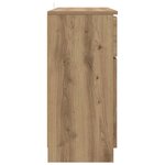 vidaXL Buffet Chêne artisanal 100 x 30 x 65 6 Bois d'ingénierie
