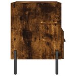 vidaXL Table de chevet chêne fumé 40x35x47 5 cm bois d’ingénierie